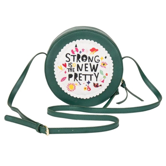 Chumbak Leather Embroidered Green Crossbody Bag Purse - Picture 2 of 16